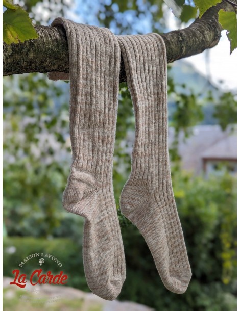 chaussettes rando longues en laine des Pyrénées